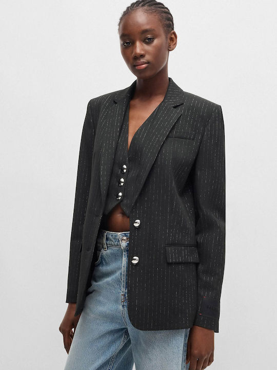 Hugo Anatali Blazer pentru femei Sacou Black Hugo Anatali Blazer pentru femei Sacou Black