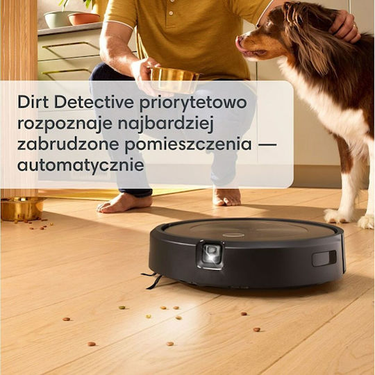iRobot Roomba j9+ Σκούπα Ρομπότ με Οπτική Χαρτογράφηση Μαύρη