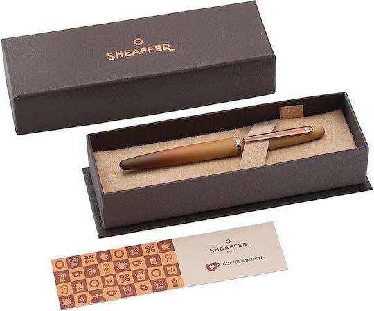Sheaffer Writing Pen Medium Brown with Blue Ink