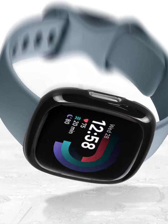 Schwarzer Schutzbildschirm für Fitbit Versa 4 Sense 2