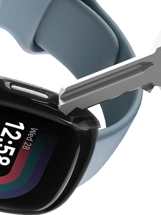 Schwarzer Schutzbildschirm für Fitbit Versa 4 Sense 2