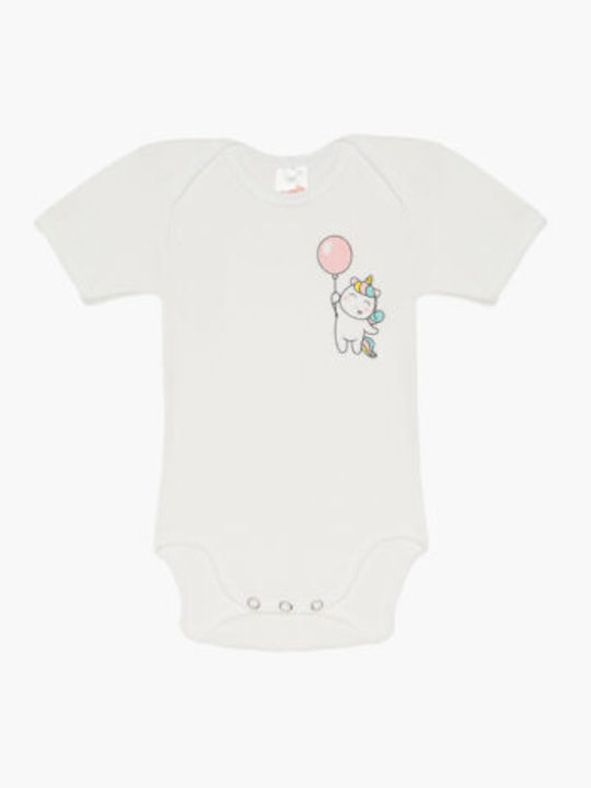 Minerva Unicorn balloon Σετ Κορμάκια Λευκο 2τμχ