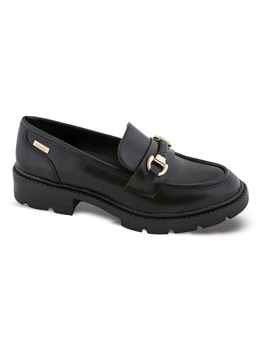 Blondie Women's Moccasins in Black Color