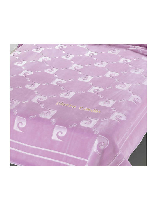 Pierre Cardin Nancy Pătură Spania Catifea Superdublă 220x240 cm Lila