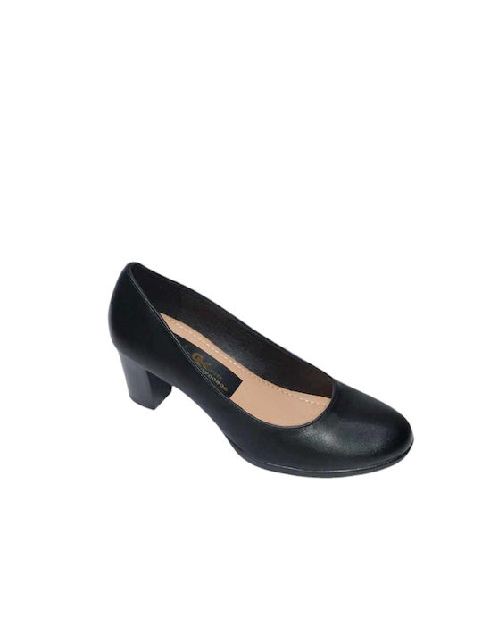 Gk Shoes Black Medium Heels