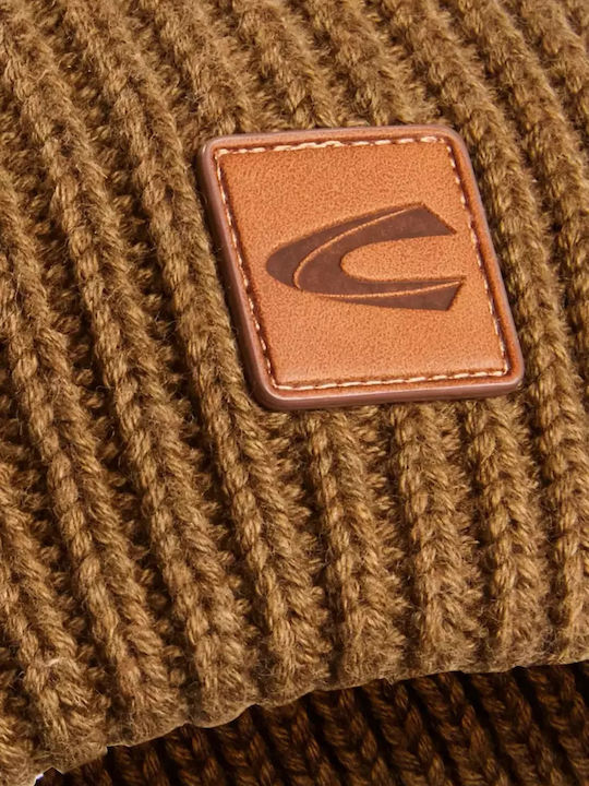 Beanie Ανδρικός Σκούφος Πλεκτός σε Καφέ χρώμα