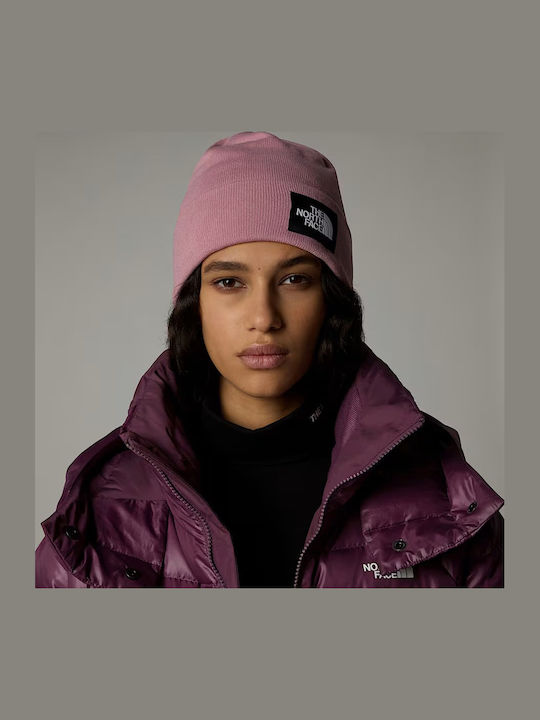 Dock Worker Recycled Beanie Unisex Beanie Knitted in Pink color