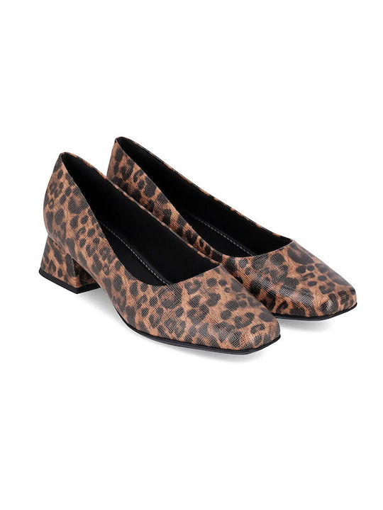 Piccadilly Anatomic Leopard Low Heels Animal Print