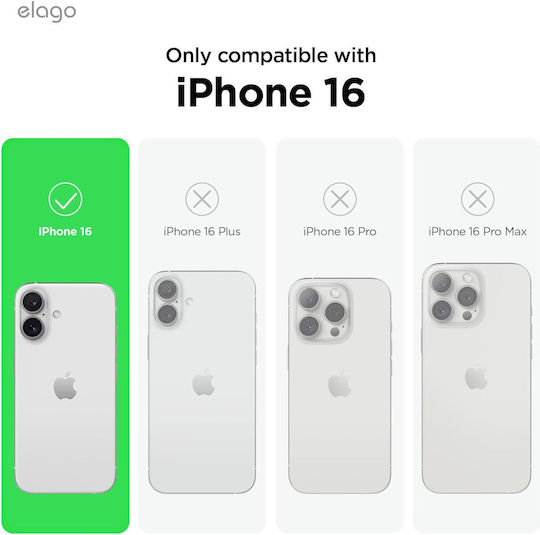 Elago Premium Liquid Back Cover Σιλικόνης Μωβ (iPhone 16)