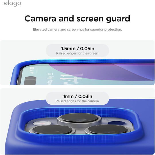 Elago Premium Liquid Back Cover Σιλικόνης 1.7mm Μπλε (iPhone 16 Pro Max)