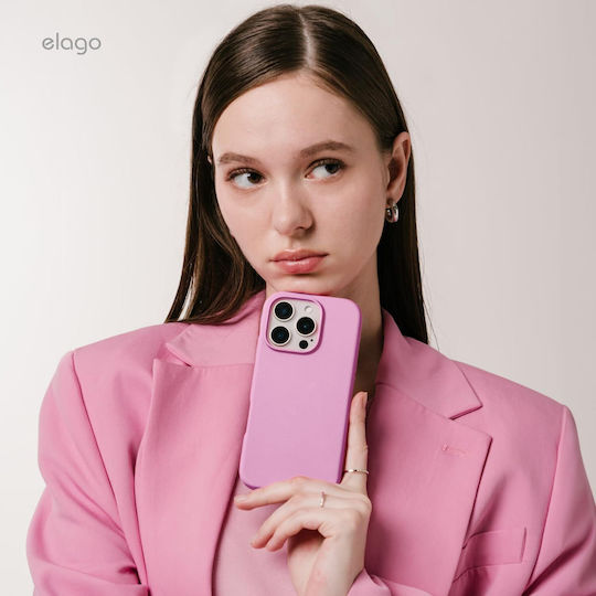 Elago Premium Liquid Задна корица Силикон 1.7мм Фуксия (iPhone 16)