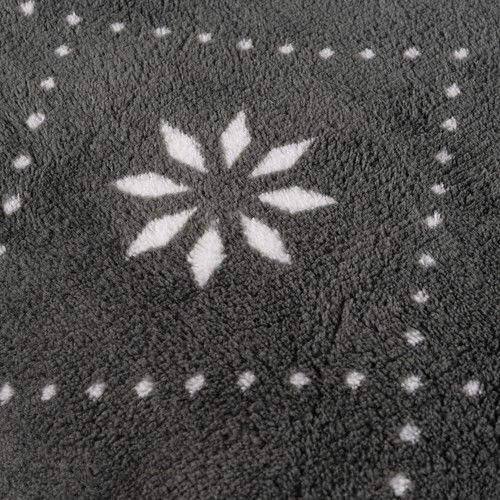 Ruhhy Gestrickte Einzelbettdecke 160x200cm Grau