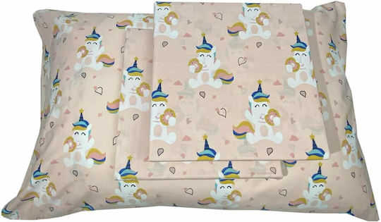 Sidirela Kids Sheets Set with Elastic Band Astron Italy Unicorn Donuts 170x260cm