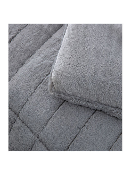 Palamaiki Κουβερτοπάπλωμα Υπέρδιπλο 220x240εκ. Etta Grey 730 GSM