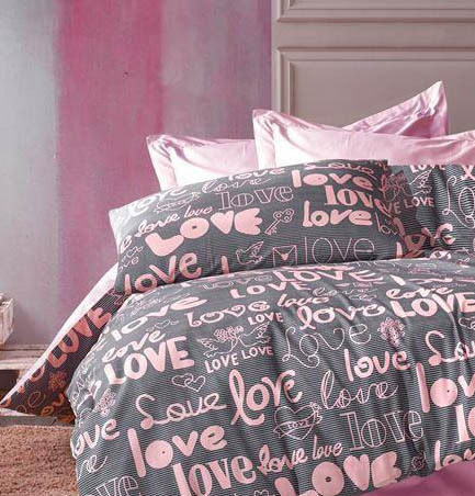 Dimcol Single 160x240cm Love 299 Grey / Lila