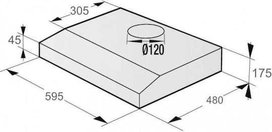 Delux KTB 2213 Ελεύθερος Απορροφητήρας 60cm Μαύρος με Wi-Fi