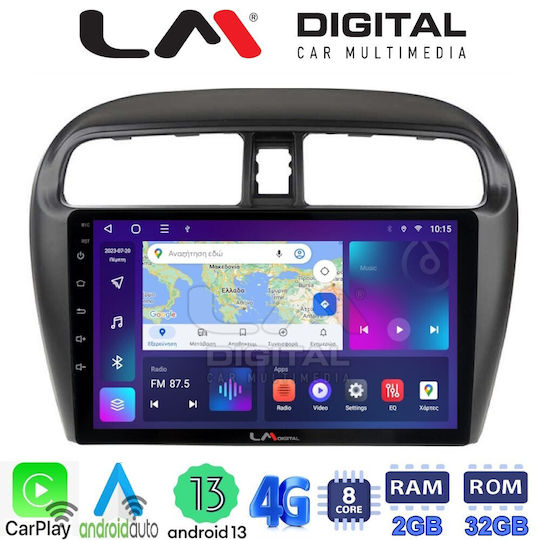 LM Digital Ηχοσύστημα Αυτοκινήτου για Mitsubishi Space Star 2013 (Bluetooth/USB/WiFi/GPS/Apple-Carplay/Android-Auto) με Οθόνη Αφής 9"