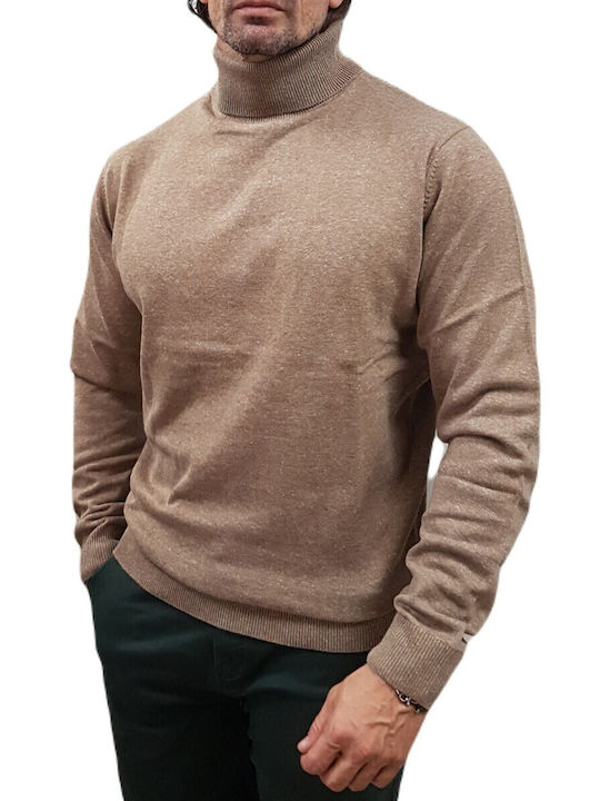 Πουλόβερ Μακρυμάνικο Beige Melange, Beige