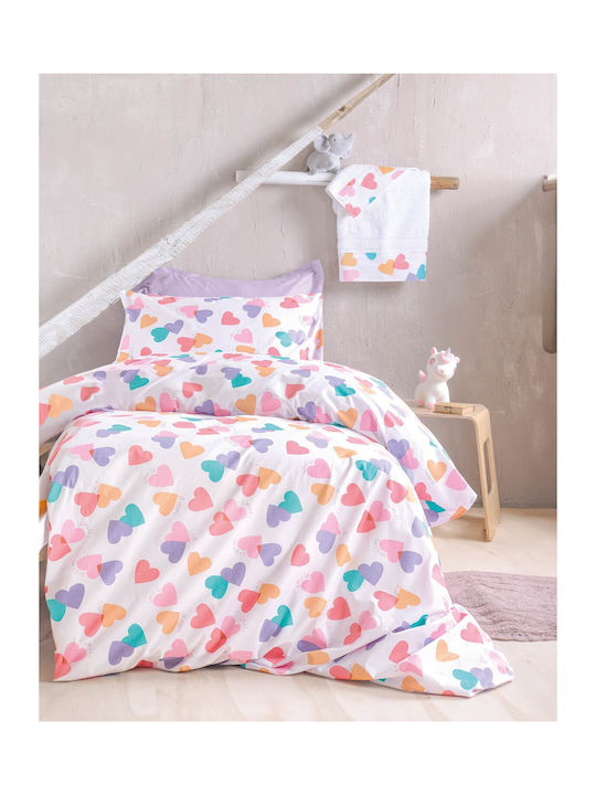 Rythmos Duvet Set Queen 220x240cm Zoey White 3pcs