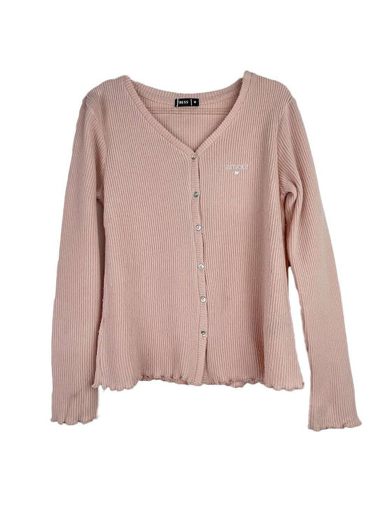 Tress Winter Damen Robe mit Pyjama Soft Pink