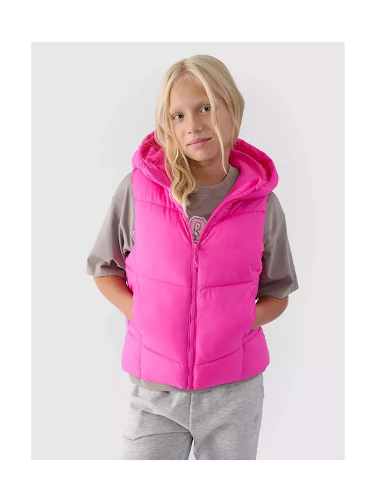 4F Kids Casual Jacket Sleeveless Fuchsia