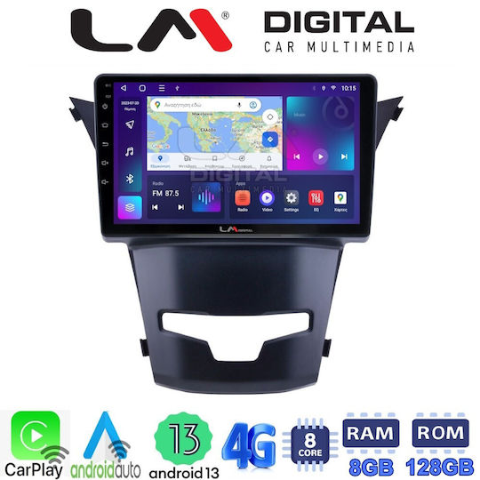 LM Digital Auto-Audiosystem für Daewoo Korando Ssangyong Korando Korando 2014+ (Bluetooth/USB/WiFi/GPS/Apple-Carplay/Android-Auto) mit Touchscreen 9"