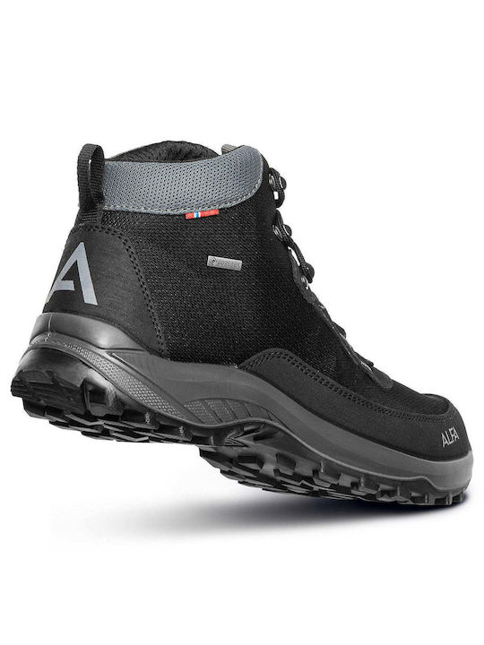 Alfa Men's Hiking Shoes Waterproof with Gore-Tex Membrane Black