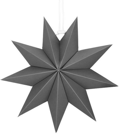 Weihnachtlicher Dekorativer Anhänger Stern Papier Silber 3x3cm 1Stück