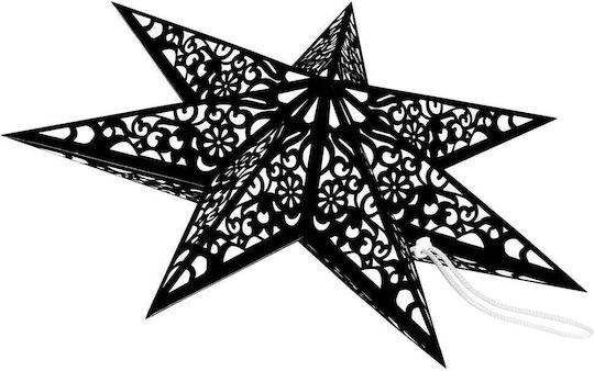 Weihnachtlicher Dekorativer Anhänger Stern Papier Schwarz 3x3cm 1Stück
