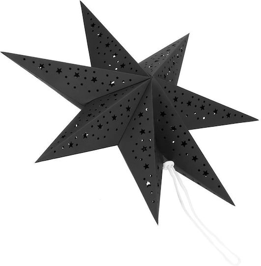 Paper Christmas Decorative Pendant Star 3x3cm Black