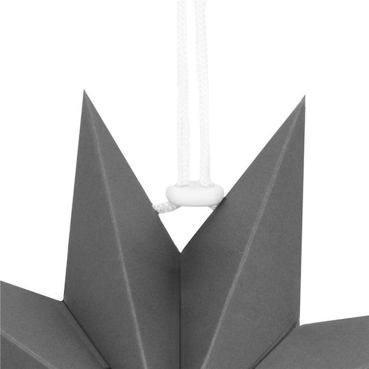 Weihnachtlicher Dekorativer Anhänger Stern Papier Silber 3x3cm 1Stück