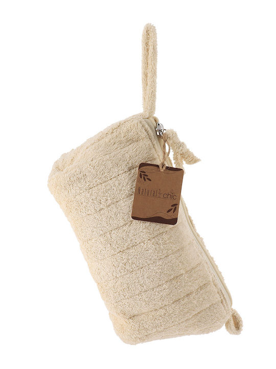 Toiletry Bag in Beige color 32cm