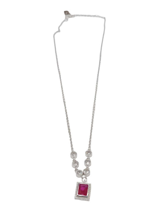 Prince Silvero Set with Necklace , Earrings & Ring from Silver with Stones