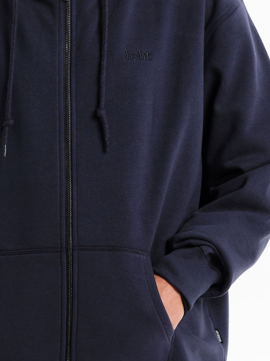 Long Women's Sweatshirt Jacket Hooded Purple