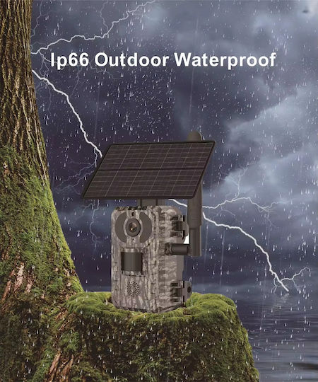 Sm-sh10-4g External Hunting Camera 3mp Wireless 4g Solar Panel Ip66 Android Ios