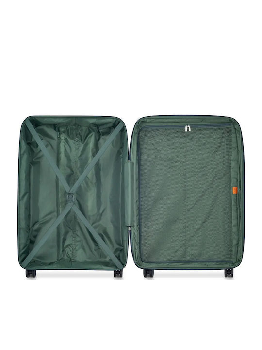 Securitech by Delsey Μεγάλη Βαλίτσα Ταξιδίου Σκληρή Dune Blue με 4 Ρόδες Ύψους 76εκ.
