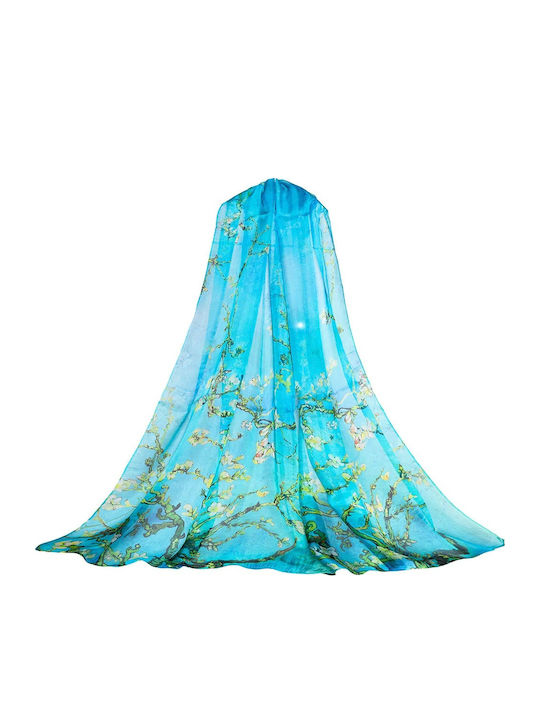 Signare Women's Silk Scarf Turquoise