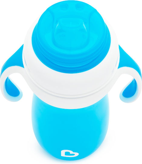Munchkin Gentle First Cup Tall Baby Sippy Cup Plastic with Handles Light Blue for 9m+ 300ml