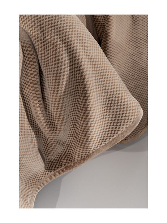 Guy Laroche Cheval Κουβέρτα Βελουτέ Μονή 160x220εκ. Vison