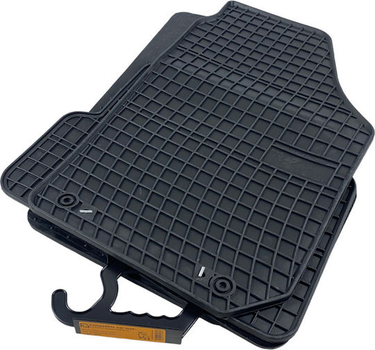 Frogum Set of Front and Rear Mats 4pcs for Seat Cordoba Skoda Fabia 2007-2014 Black