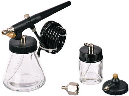 Fengda Bd-138p Airbrush Set Large Compressor 80ml Tank 0.8mm Nozzle