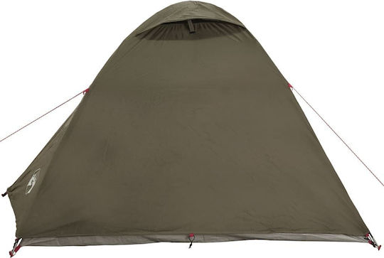 vidaXL Σκηνή Camping Igloo Καφέ για 3 Άτομα 270x205x125εκ.