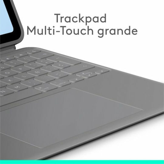 Logitech Combo Touch Flip Cover με Πληκτρολόγιο στα Ισπανικά Γκρι