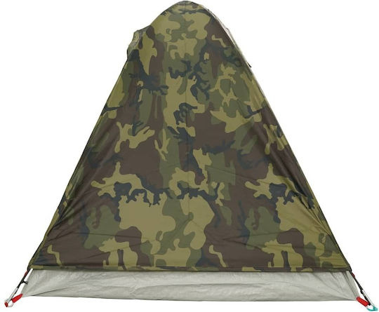 vidaXL Къмпинг сцена Зелена за 2 Хора 254x140x108см