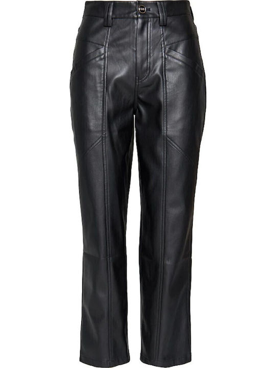 Women's Fabric Trousers Regular Fit Black