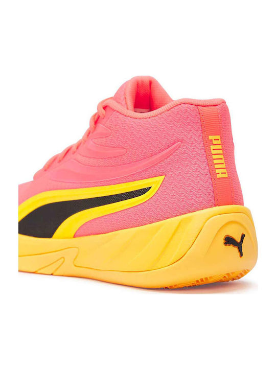 Court Pro High Basketball Shoes Pink