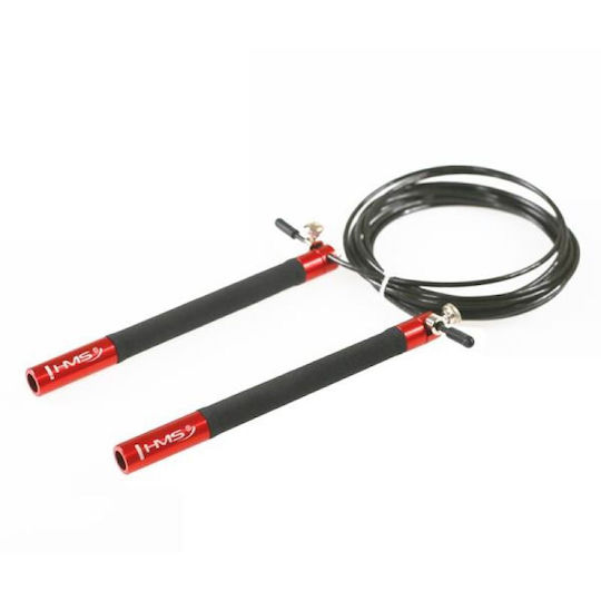 HMS Sk54 Speed Jump Rope 1.94m Black with Adjustable Length