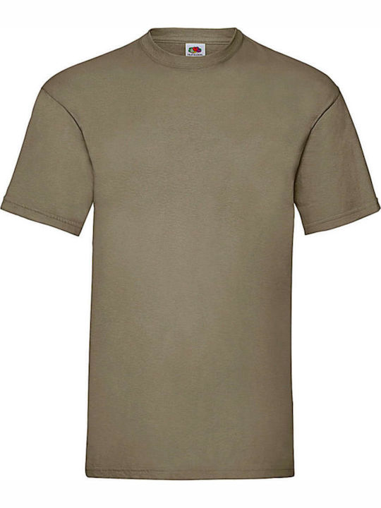 Fruit of the Loom Valueweight Τ Men's Short Sleeve Promotional T-Shirt khaki