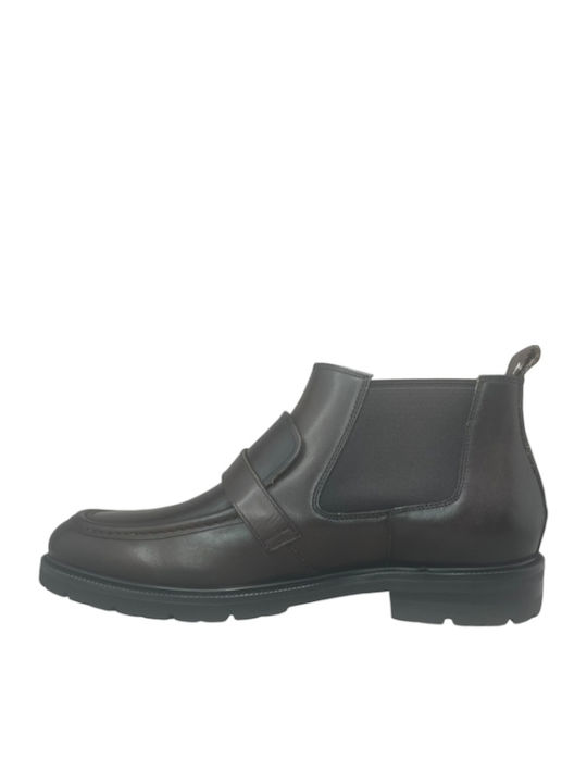 Lässige Herrenstiefel aus Leder Braun