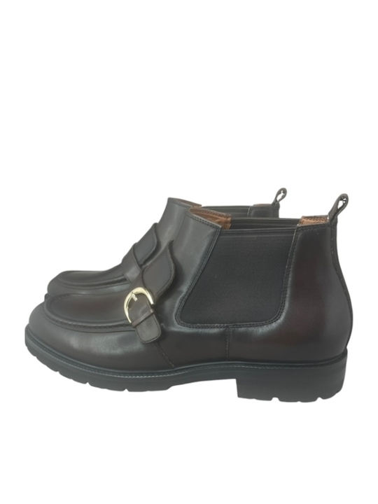 Lässige Herrenstiefel aus Leder Braun